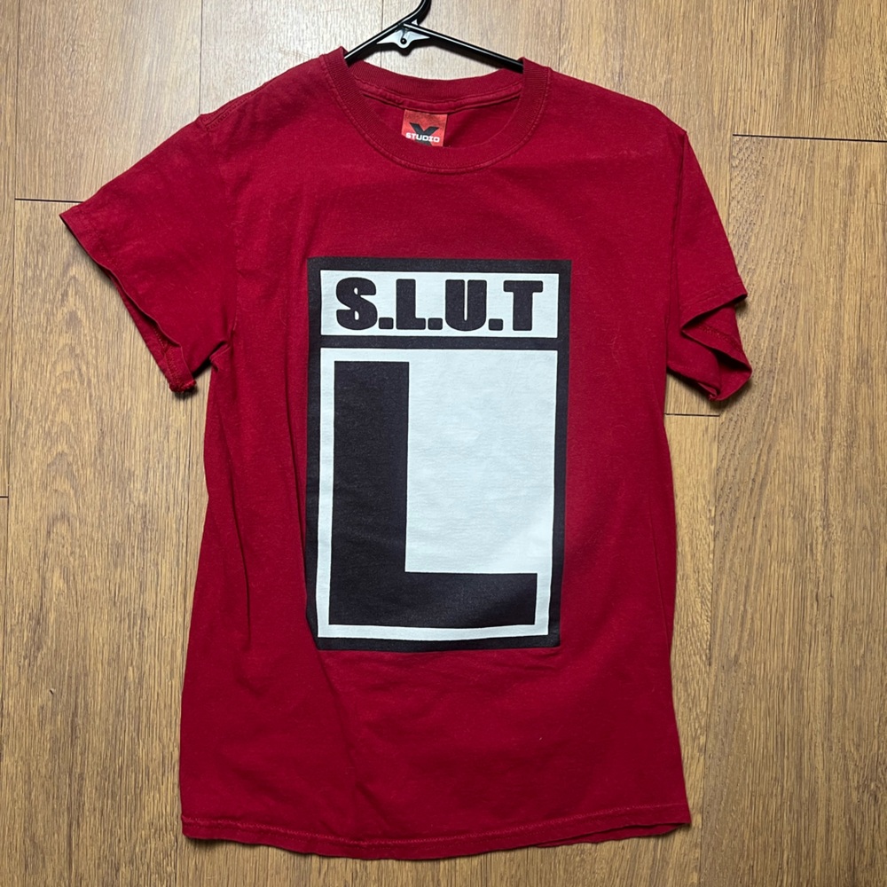 Red Graphic T-Shirt with Bold Print
